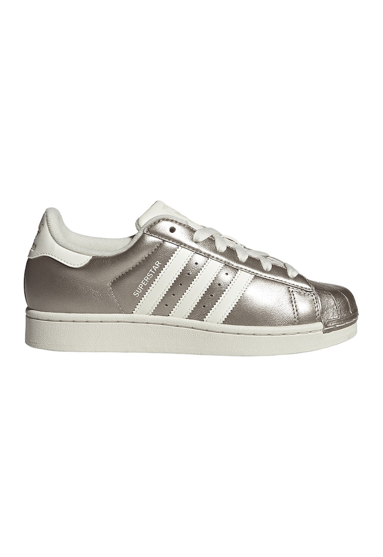 Pantofi sport Superstar II din piele - Alb/Argintiu