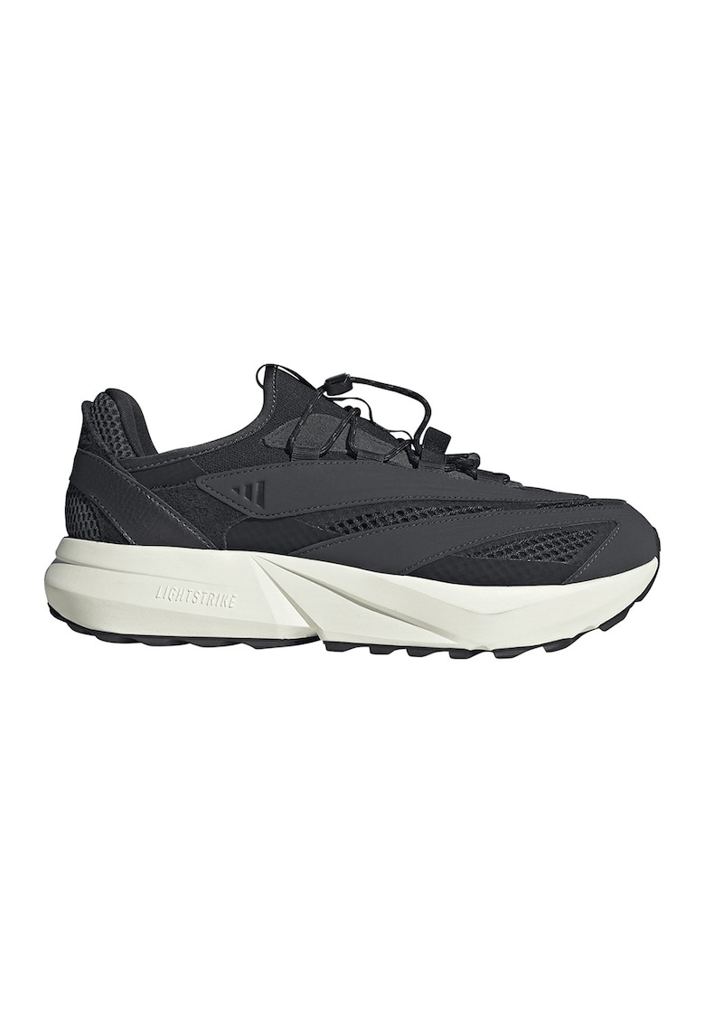 Pantofi sport slip-on Lightblaze Vista din material textil si piele ecologica - Negru/Negru stins