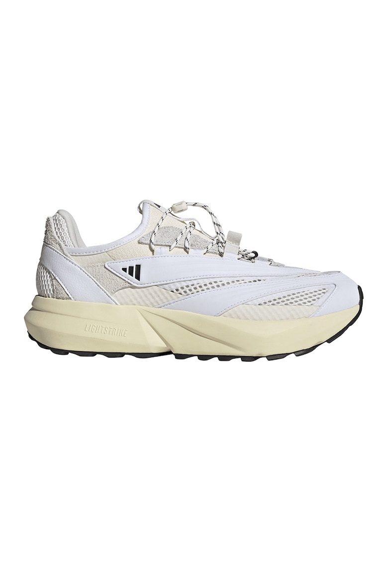 Pantofi sport slip-on Lightblaze Vista din material textil si piele ecologica - Albastru glaciar/Alb murdar