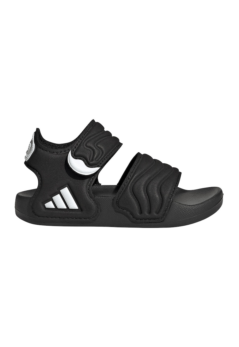 Sandale cu logo si velcro Adilette - Alb/Negru