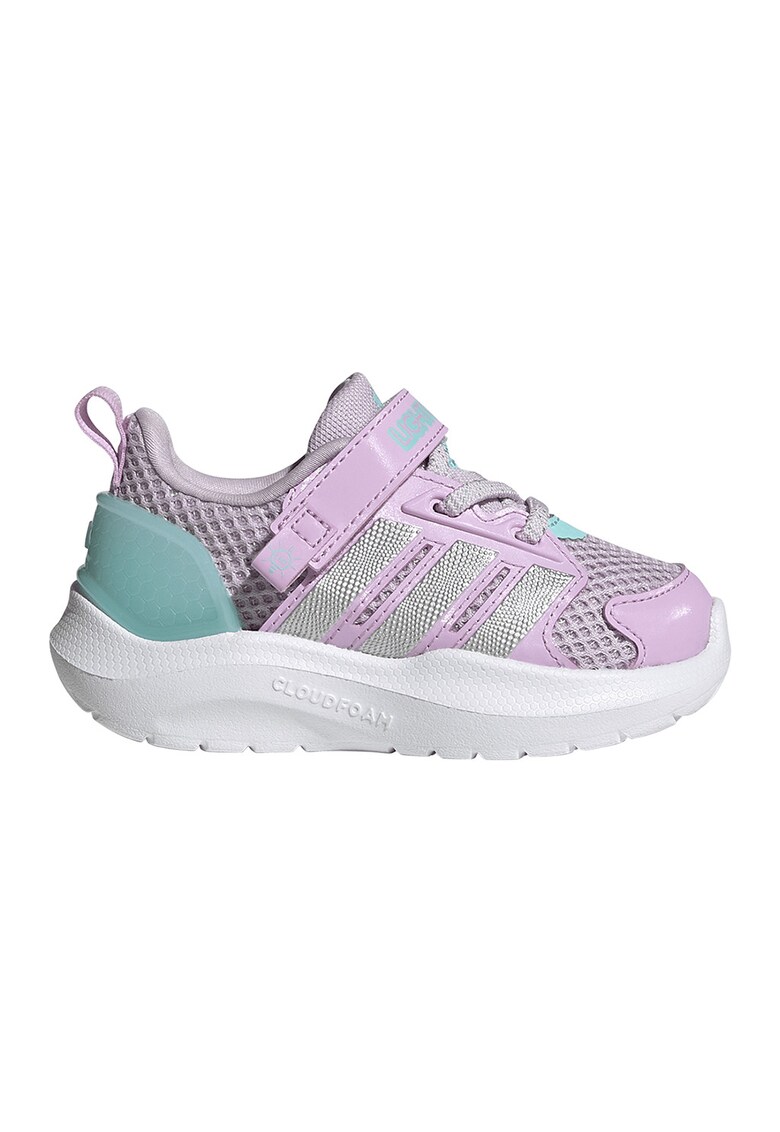 Pantofi sport Lightorama RNR cu insertii din plasa - Verde pal/Lila