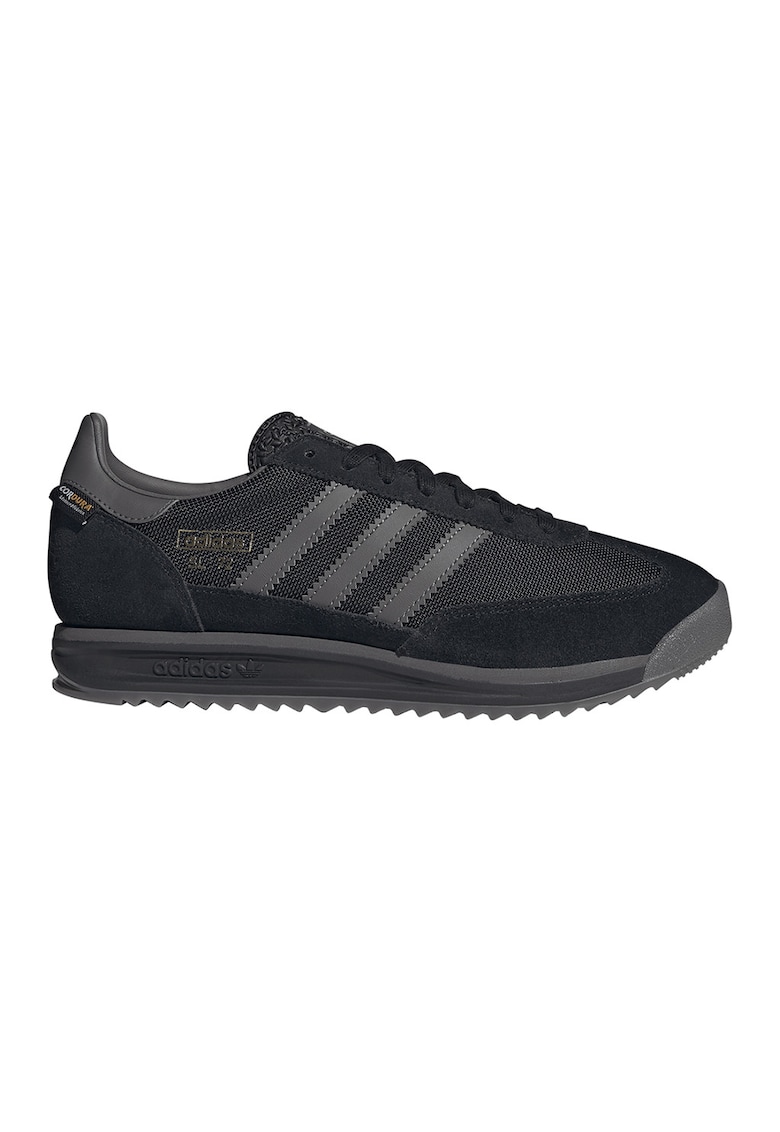Pantofi sport SL 72 din piele intoarsa si plasa - Negru/Gri
