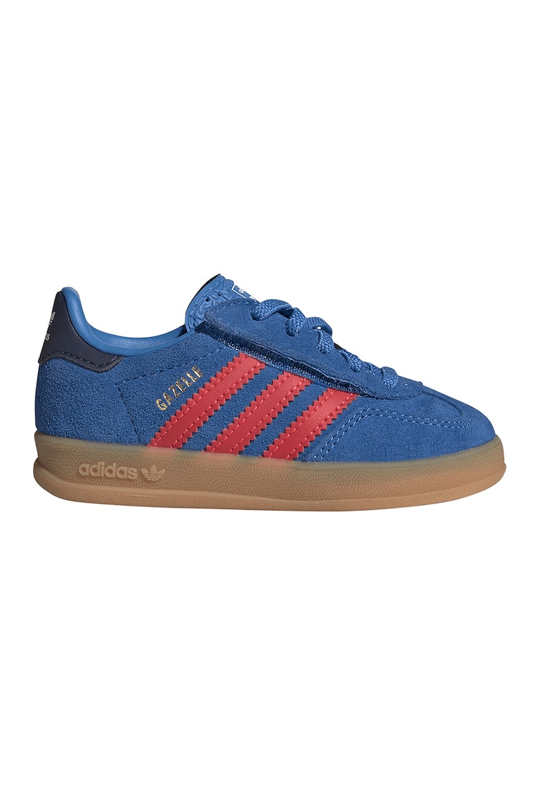 Pantofi sport din piele intoarsa Gazelle Indoor - Rosu/Albastru royal