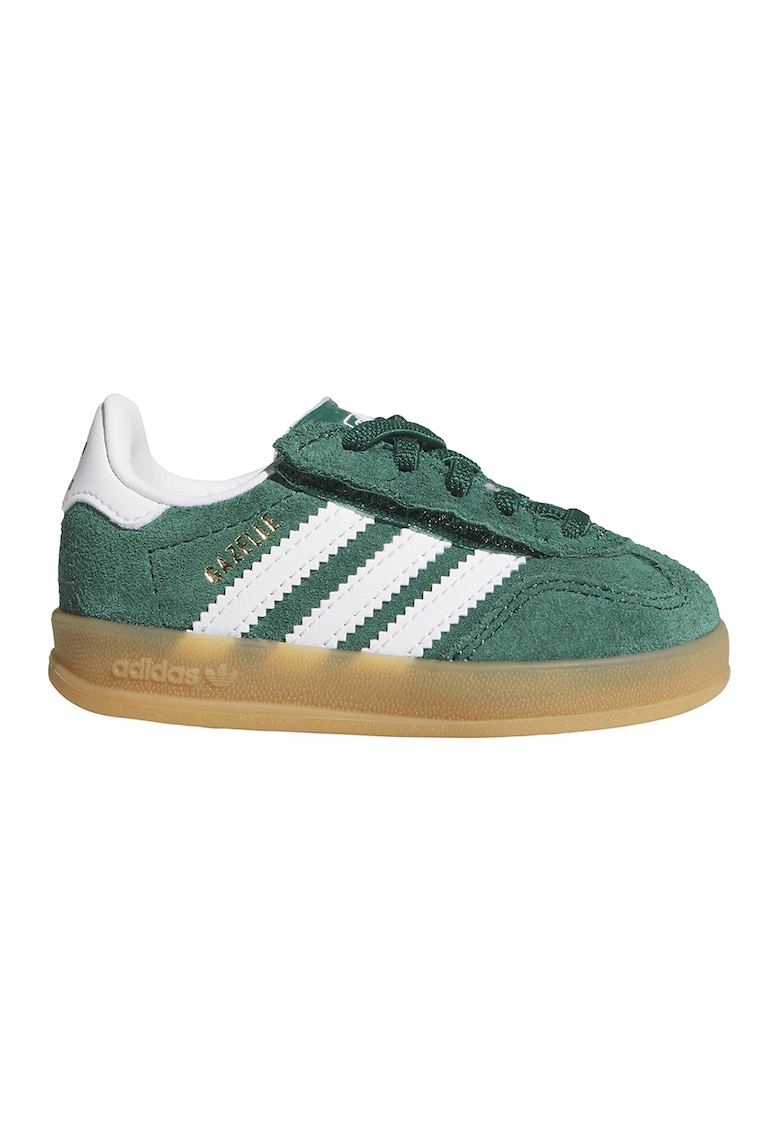 Pantofi sport din piele intoarsa Gazelle Indoor - Alb/Verde
