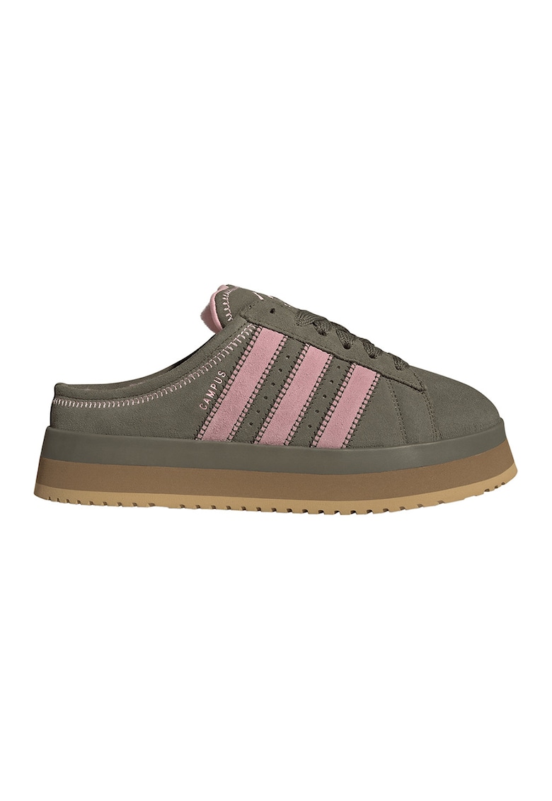 Pantofi sport Campus 00s WTR din piele intoarsa - Kaki/Roz