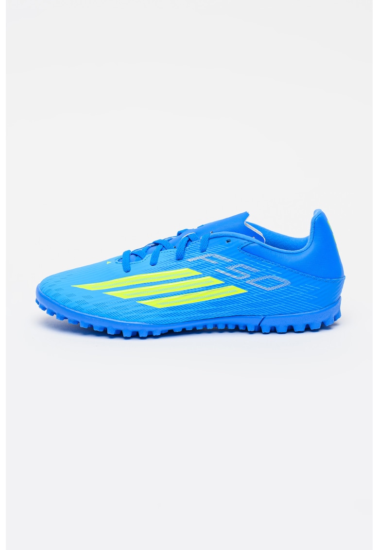 Pantofi F50 Club TF pentru fotbal - Verde lime/Albastru deschis