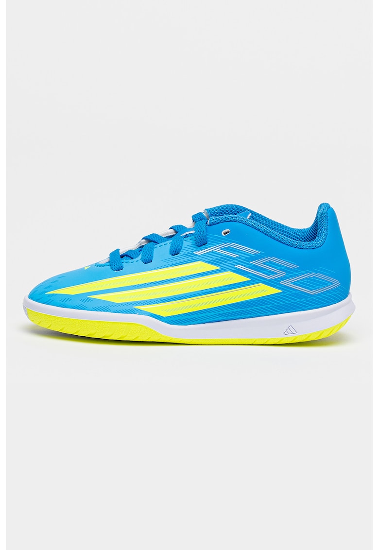 Pantofi low-cut F50 Club pentru fotbal - Verde neon/Albastru neon
