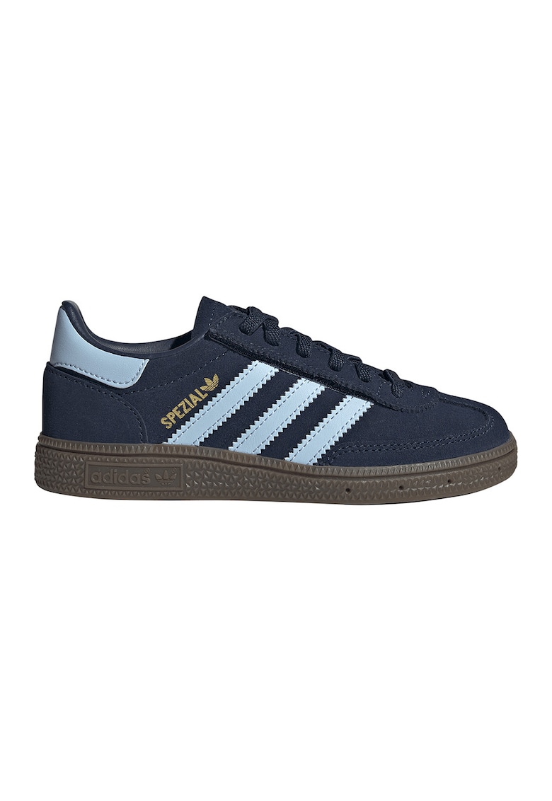 Pantofi sport Handball Spezia din piele intoarsa si piele - Albastru deschis/Bleumarin