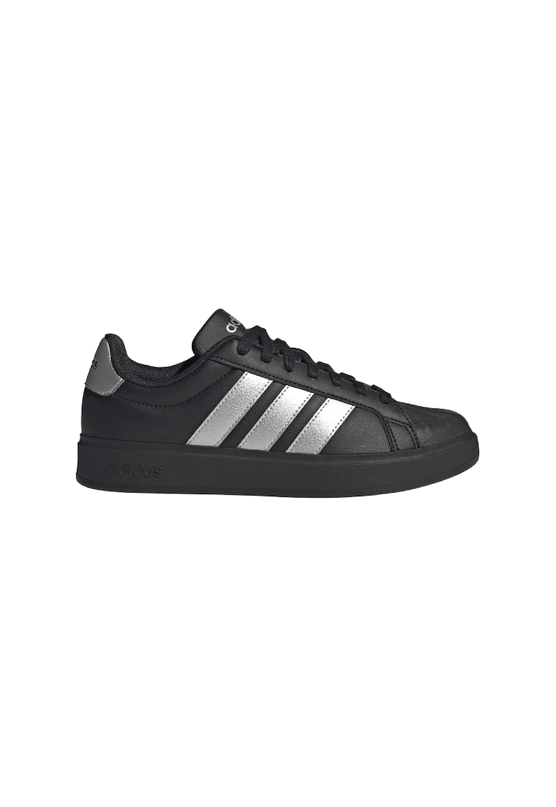 Pantofi sport Streettalk din piele ecologica - Negru/Argintiu