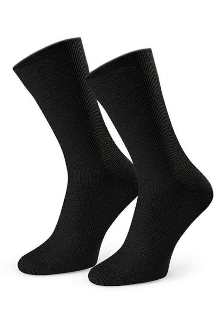 Sosete fara presiune raiate S018 - Negru