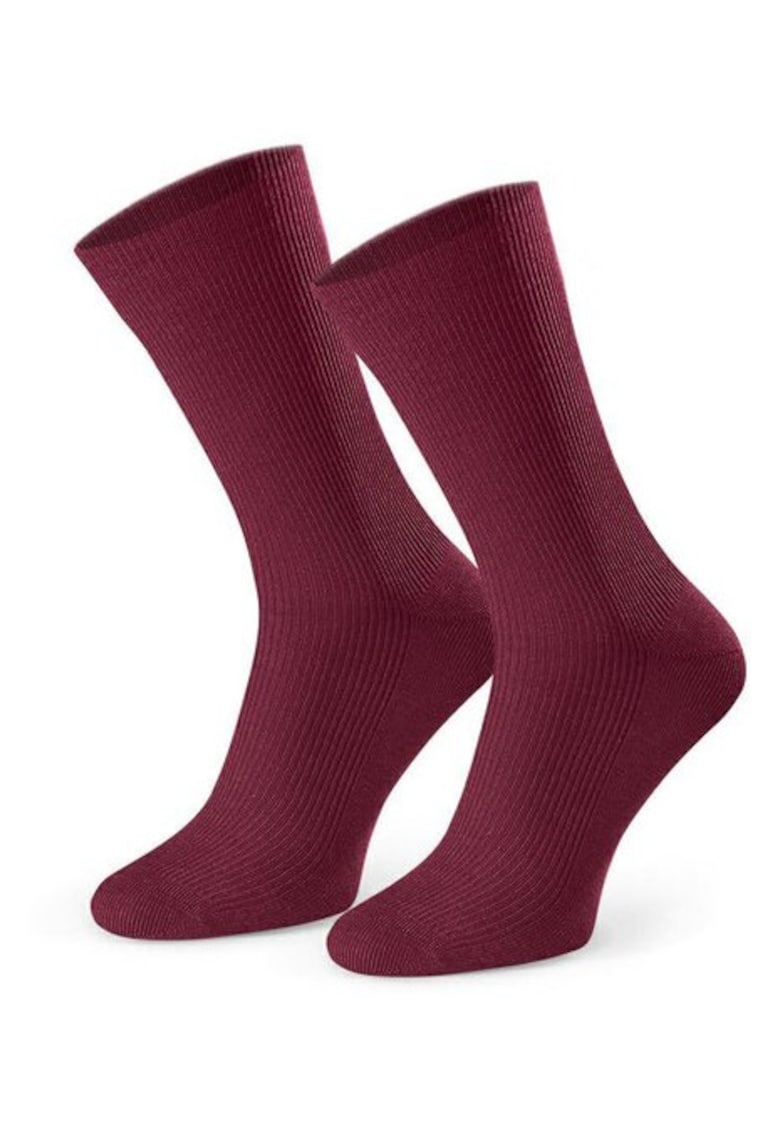 Sosete fara presiune raiate S018 35-38 Bordo