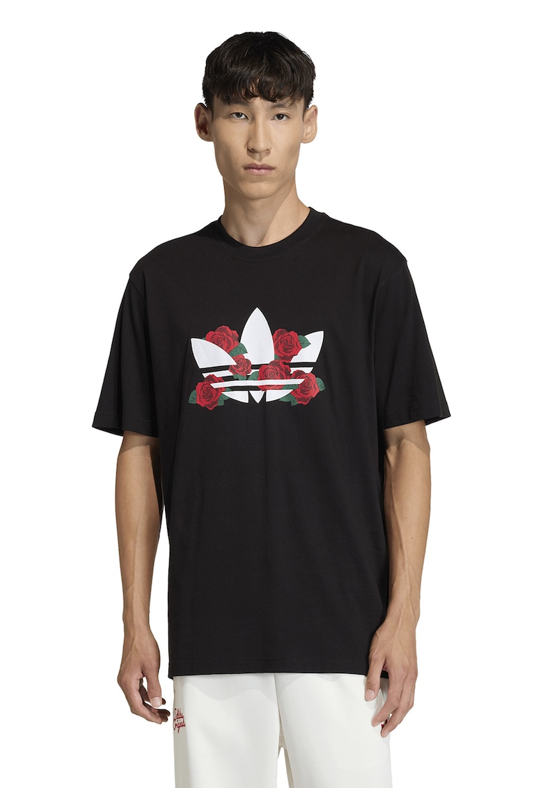 Tricou lejer cu logo GFX - Rosu/Alb/Negru stins