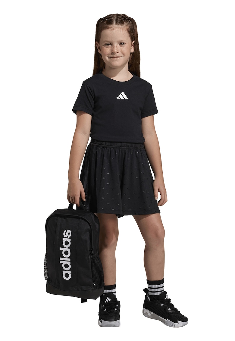 Set de tricou de bumbac si pantaloni scurti - 2 piese - Negru