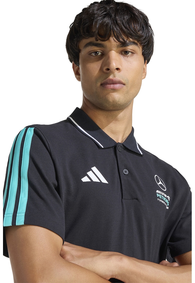 Tricou polo Petronas Formula 1 Motorsport - Turcoaz/Negru stins
