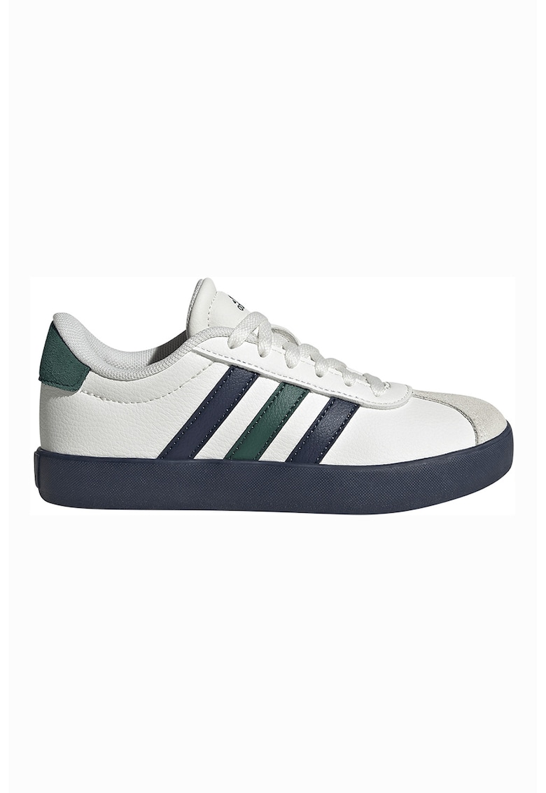 Pantofi sport VL Court 3.0 de piele - Alb/Verde englez/Bleumarin