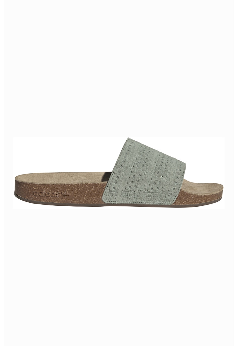 Papuci de piele intoarsa Adilette RS - Verde deschis