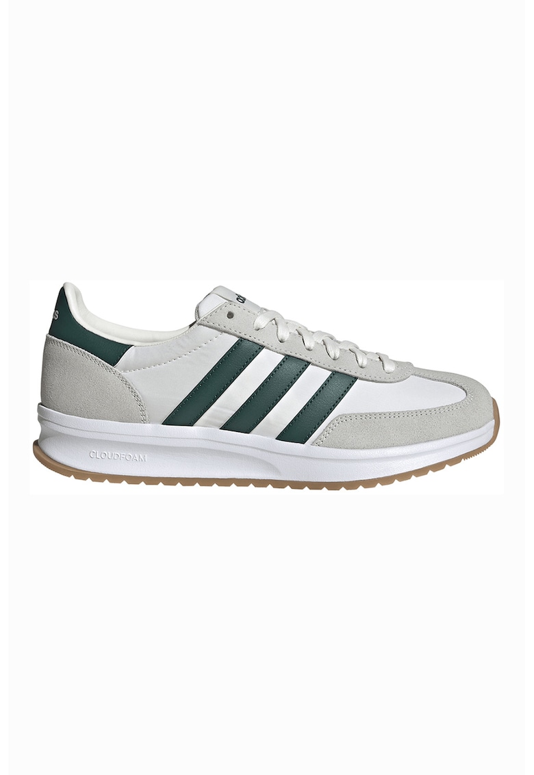 Pantofi sport Run 70s cu insertii din piele intoarsa - Verde englez/Alb murdar