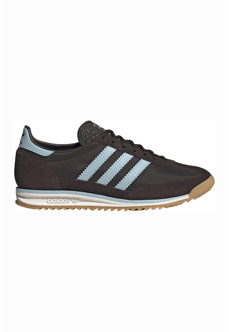 Pantofi sport SL 72 OG cu detalii din piele intoarsa - Maro inchis/Albastru lavanda