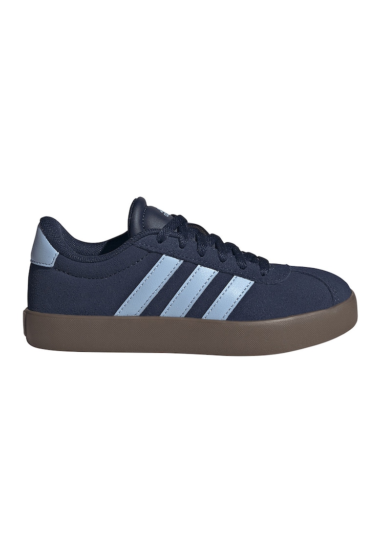 Pantofi sport VL Court 3.0 de piele intoarsa - Albastru pastel/Bleumarin