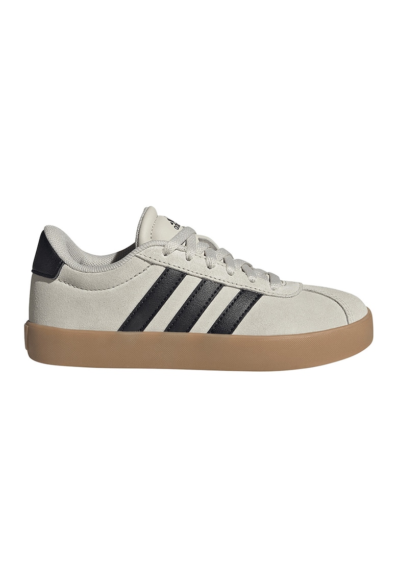 Pantofi sport VL Court 3.0 de piele intoarsa - Negru/Gri deschis