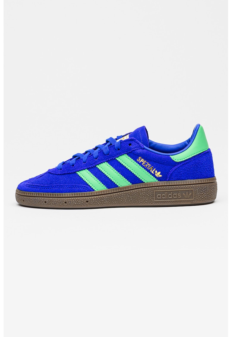 Pantofi sport Spezial low-cut din piele intoarsa pentru handbal - Verde/Albastru royal