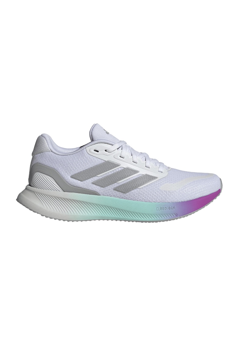 Pantofi Runfalcon 5 de plasa cu garnituri din material sintetice pentru alergare - Gri/Alb murdar