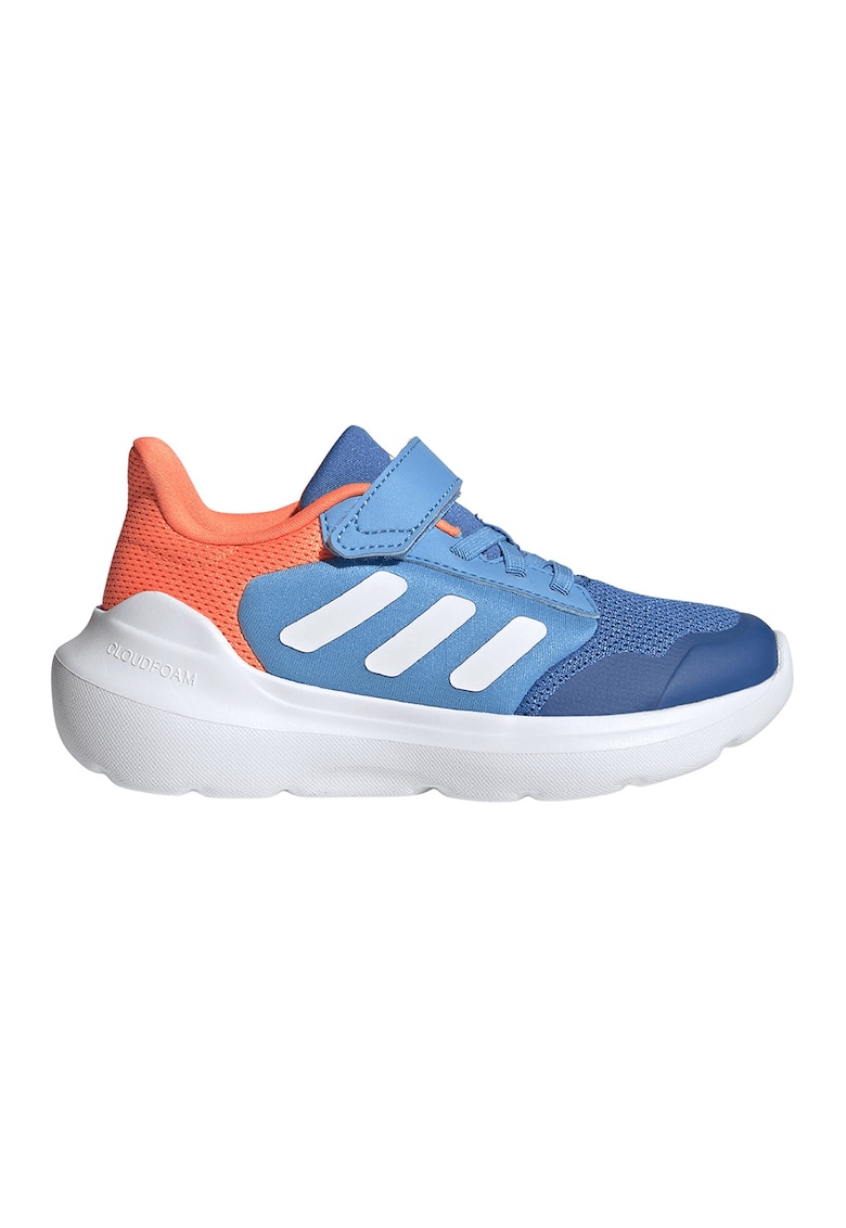 Pantofi sport Tensaur Run 2.0 cu velcro - Portocaliu/Albastru royal/Albastru deschis