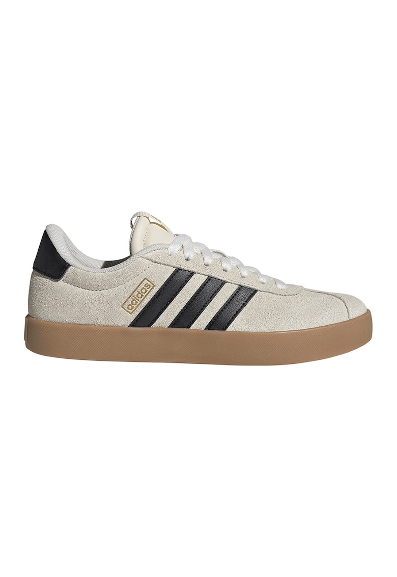 Pantofi sport VL Court 3.0 de piele intoarsa - Auriu/Negru/Gri