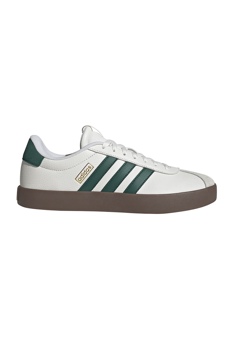 Pantofi sport VL Court 3.0 de piele - Alb fildes/Verde inchis
