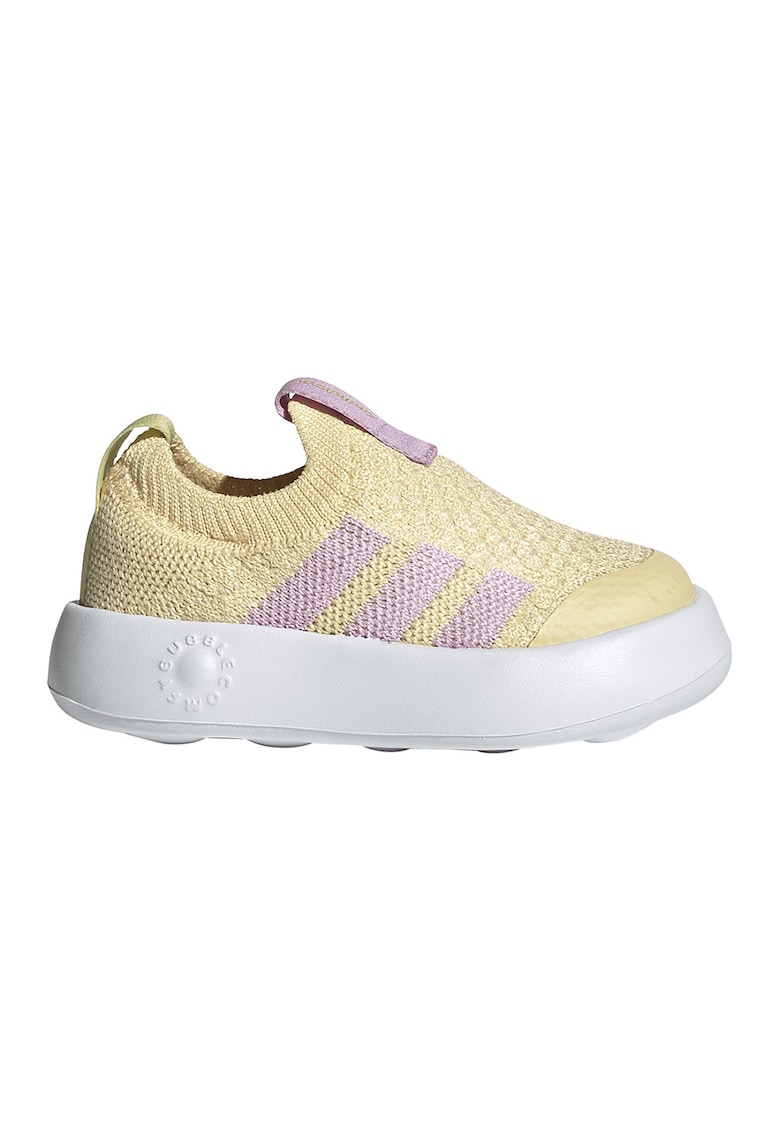 Pantofi sport BubbleComfy slip-on din material textil - Bej/Roz prafuit