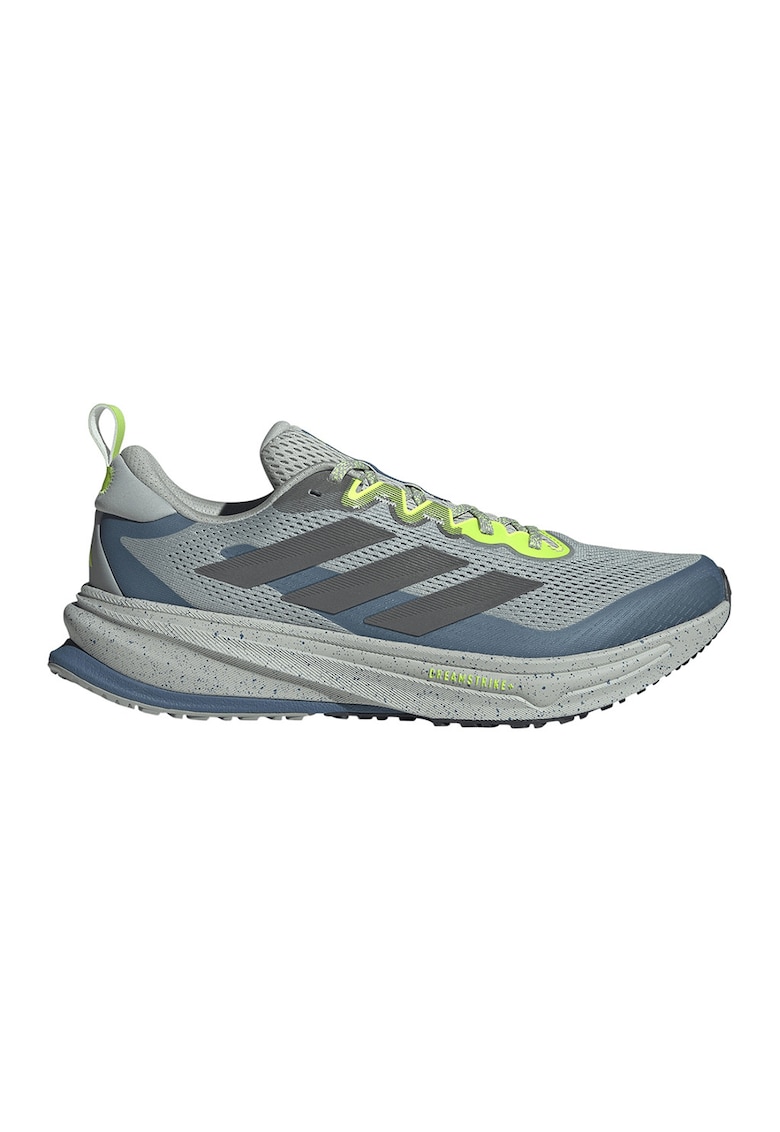 Pantofi Supernova Rise din material textil pentru alergare - Gri carbune/Kaki/Albastru glaciar/Verde lime