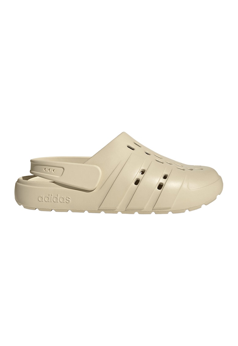 Saboti slingback cu perforatii Adilette - Maro nisip