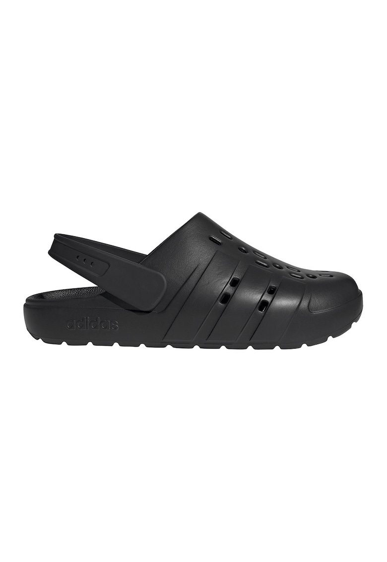 Saboti slingback cu perforatii Adilette - Negru