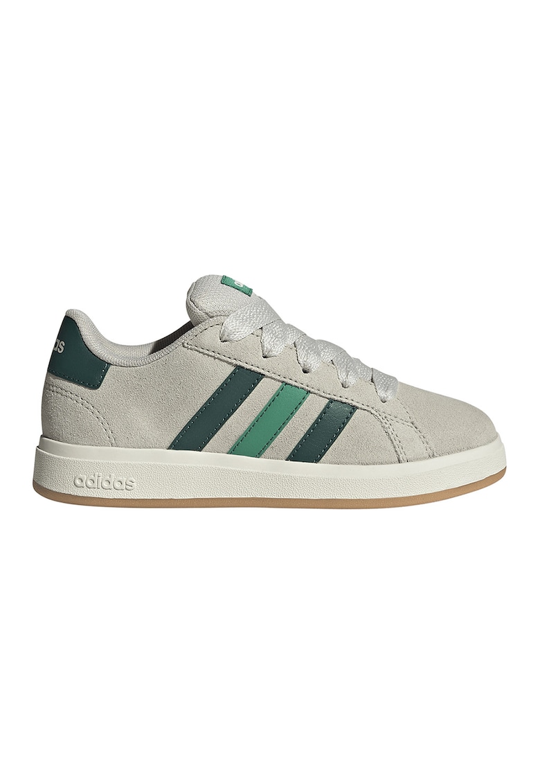 Pantofi sport Grand Court 00s din piele intoarsa - Gri/Verde padure/Verde englez
