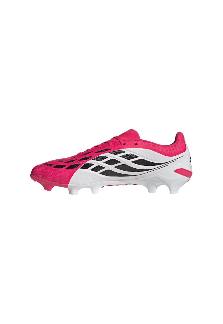 Pantofi pentru fotbal Predator League FG - Alb/Negru/Roz aprins - adidas Performance - imagine 1
