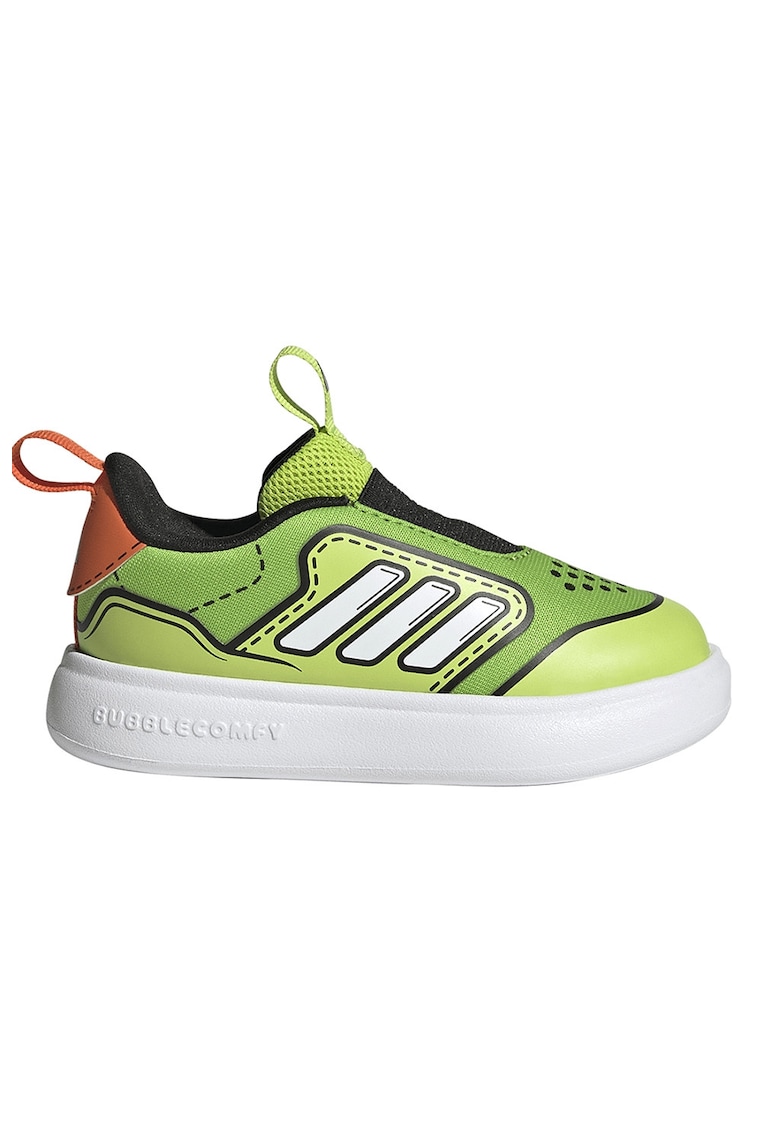 Pantofi sport Bubblecomic slip-on - Verde electric/Alb optic/Verde feriga