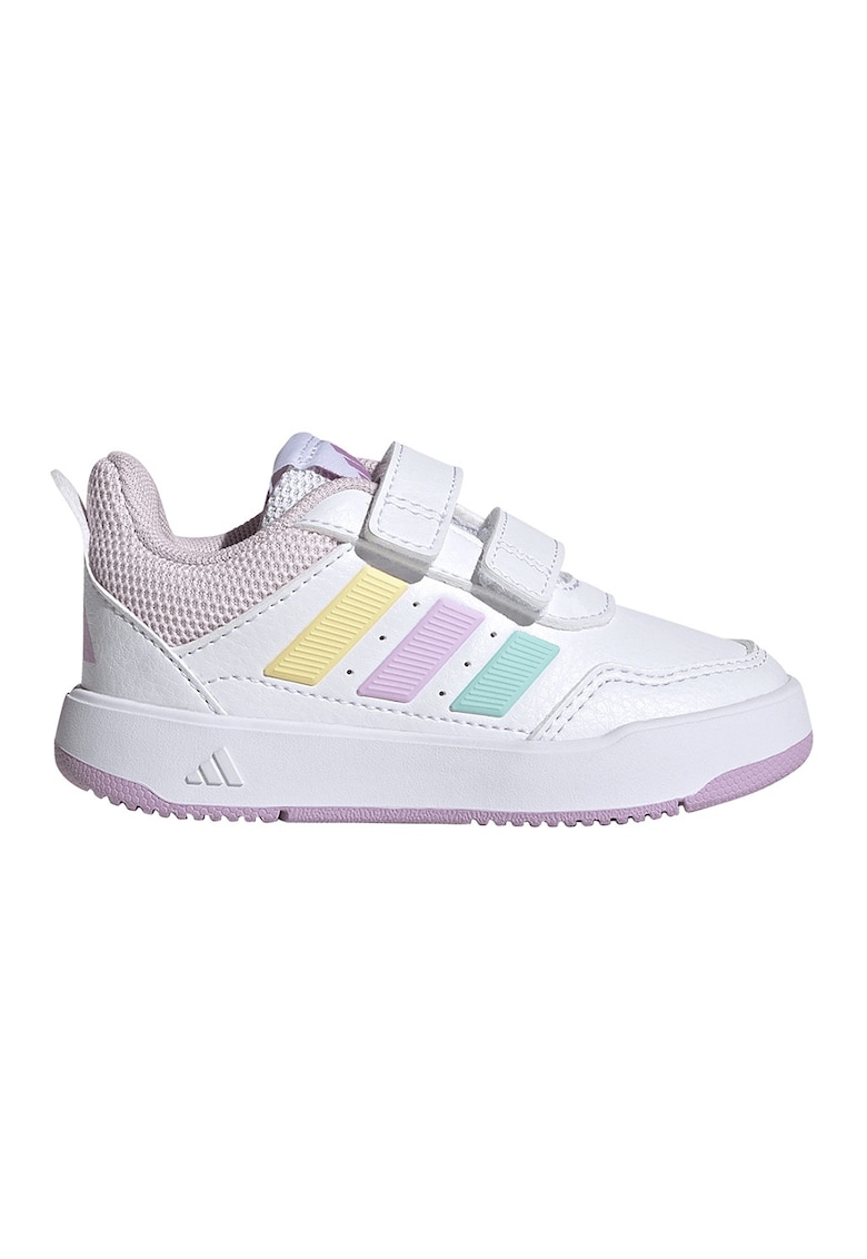 Pantofi sport Tensaur Sport 3.0 de piele ecologica cu velcro - Alb optic/Roz