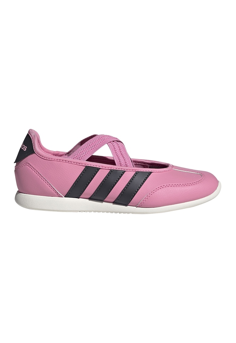 Balerini Mary Jane cu logo Barreda - Negru/Roz pastel/Alb optic