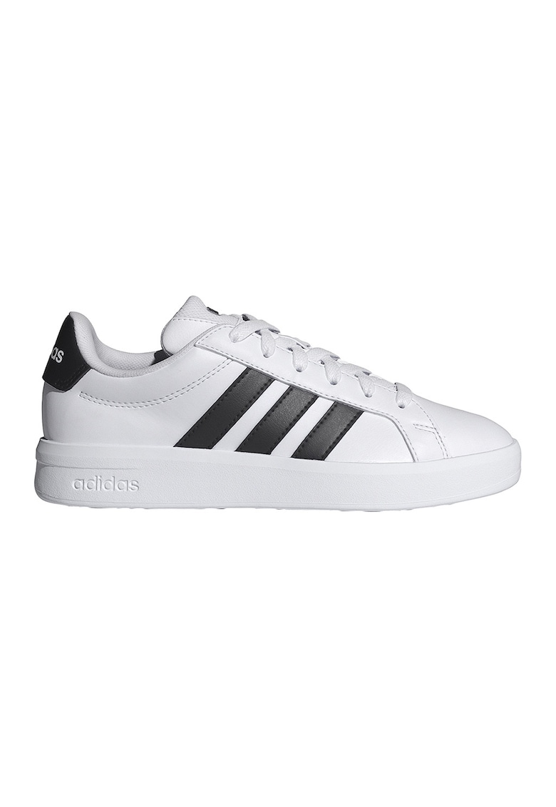 Pantofi sport Grand Court 3.0 de piele ecologica - Negru stins/Alb optic