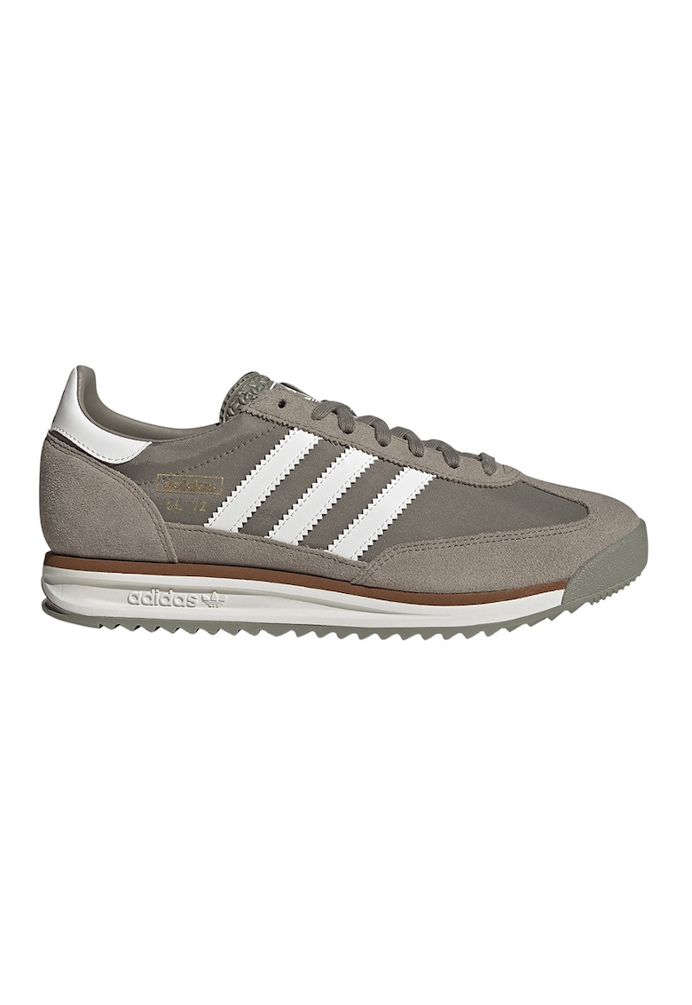 Pantofi sport SL 72 RS de piele intoarsa cu insertii din material textil - Bej/Alb murdar