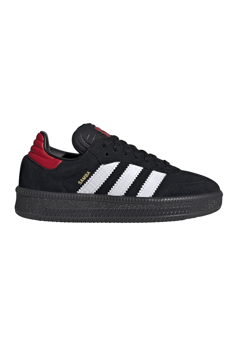Pantofi sport Samba de piele intoarsa - Rosu/Negru/Alb optic