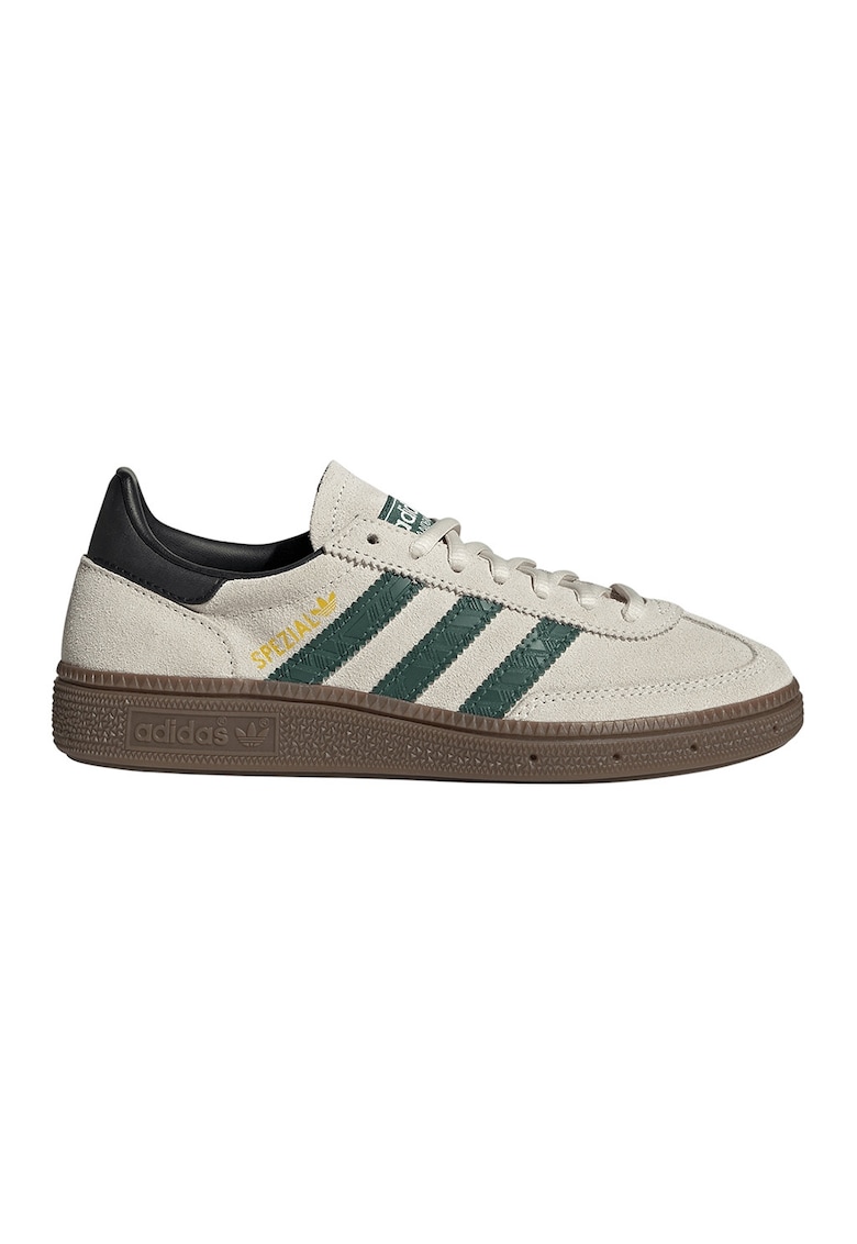 Pantofi sport din piele intoarsa Handball Spezial J - Maro taupe deschis/Caramel/Verde feriga