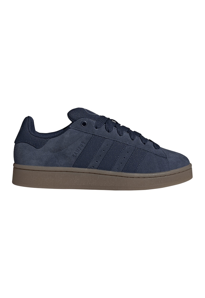 Pantofi sport Campus 00s de piele intoarsa - Negru/Caramel