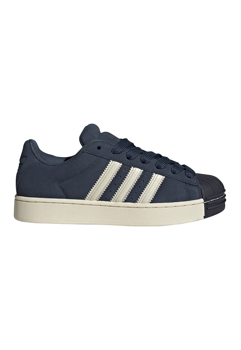 Pantofi sport Superstar de piele intoarsa - Albastru inchis/Alb murdar