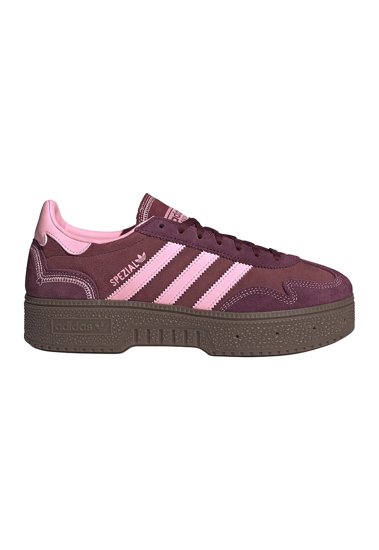 Pantofi Spezial Bold din piele intoarsa pentru handbal - Visiniu/Roz pastel