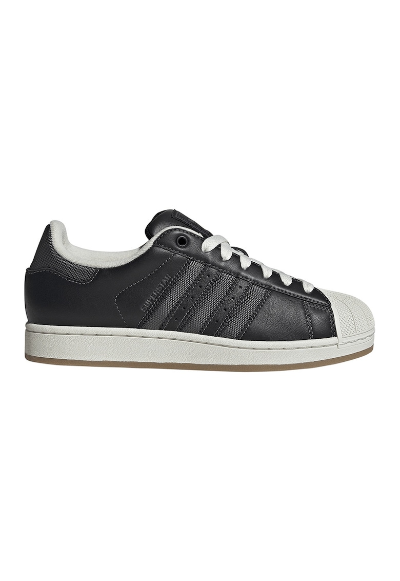 Pantofi sport Superstar II low-cut de piele - Negru/Alb murdar