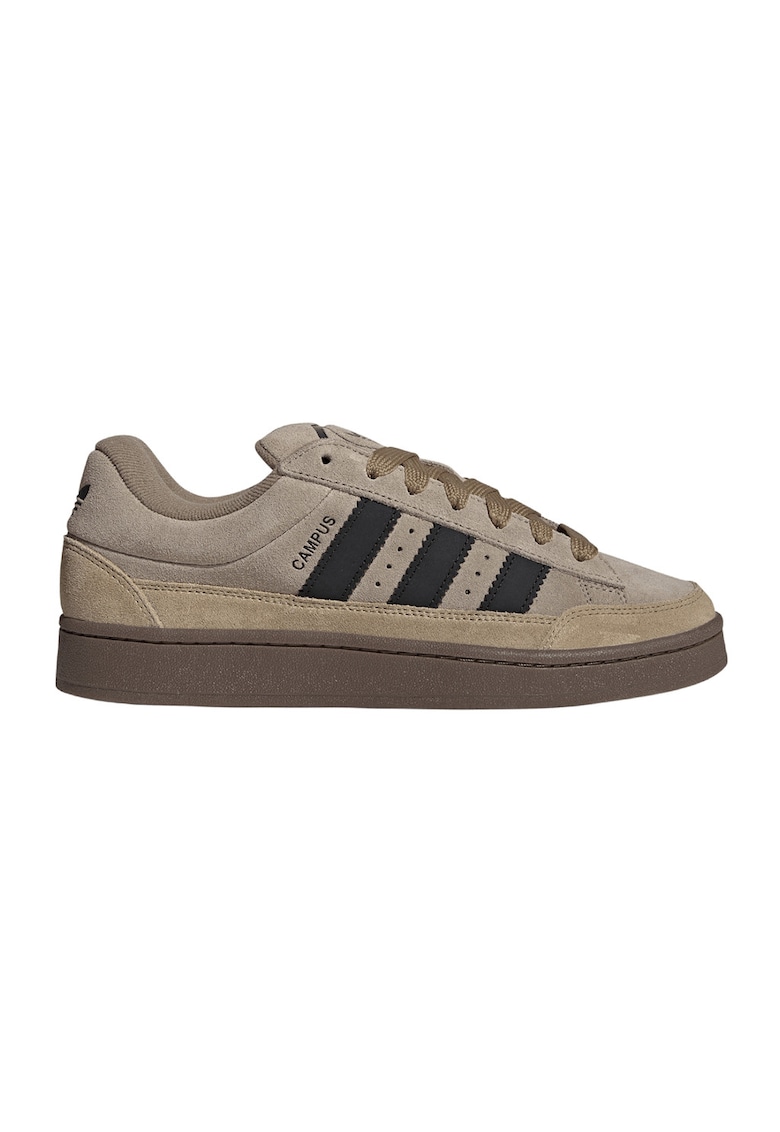 Pantofi sport Campus de piele intoarsa - Negru/Maro taupe