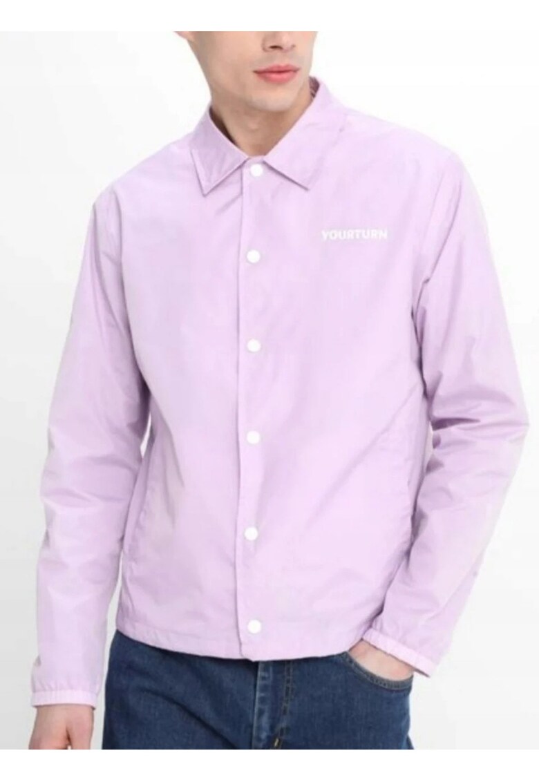 Jacheta subtire de vara - barbati - cu capse - Violet