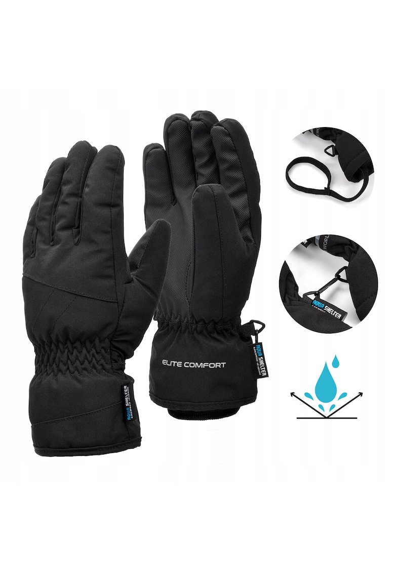 Manusi De Iarna - Pentru Copii - Pentru Adulti - Nevis - Imdwqfpermeabile - Rezistente La La Pentru - Negru