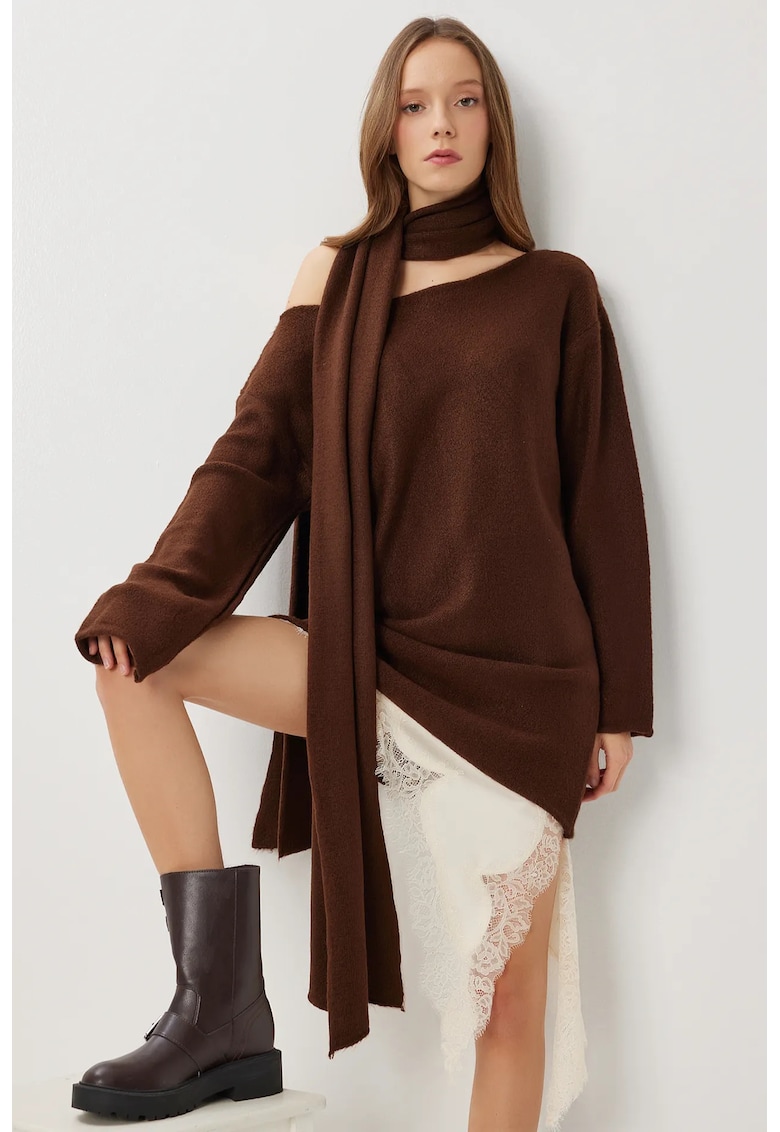 Pulover dama Happiness Istanbul - maro - One Size